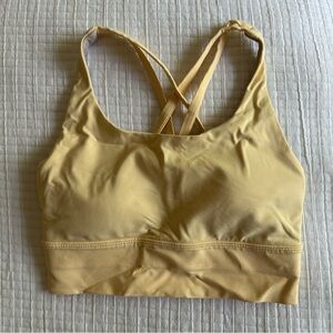 lululemon Butter Yellow Sports Bra